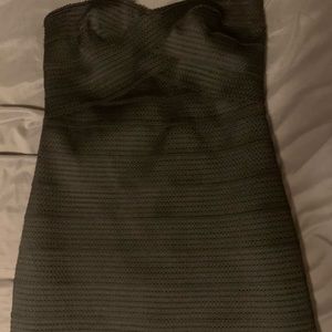 Strapless mini dress